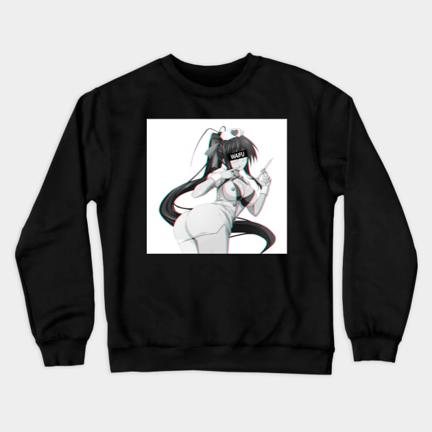 Highschool DxD Akeno Himejima Waifu Material Crewneck Sweatshirt by HentaiK1ng